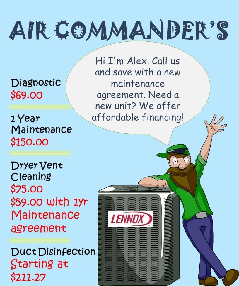 Multiple pricing Air Commanders Offer Break Down
